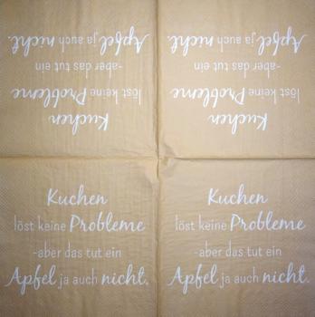 TX-099 Scripture - 3-ply - Kuchen löst keine Probleme...